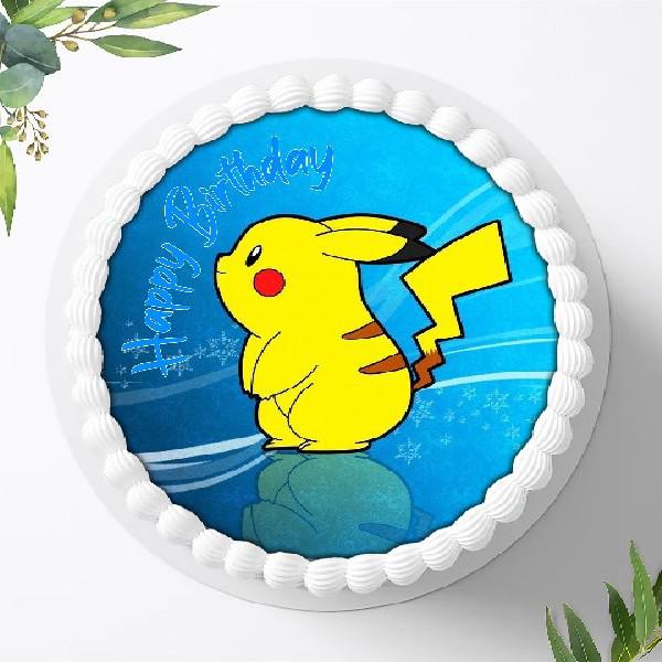 Preview: Pokemon Pikachu Tortenaufleger Ø 20cm, 0065z